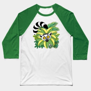 Lemur Ring Tailed, a.k.a. Lemur Catta of Madagascar Baseball T-Shirt